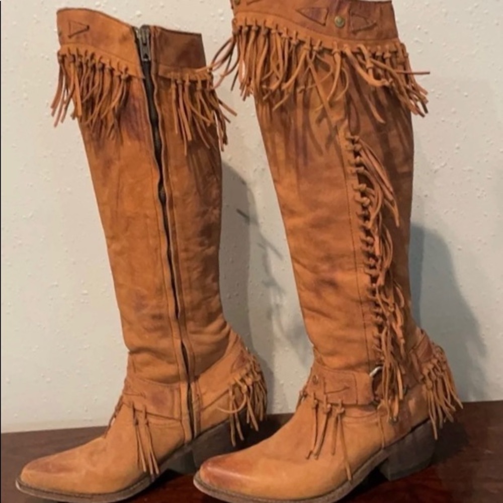 Old Gringo “Nikka” fringe boots 6.5